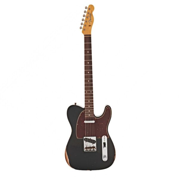 fender custom shop 60 telecaster relic rw black r133430 guitare electrique