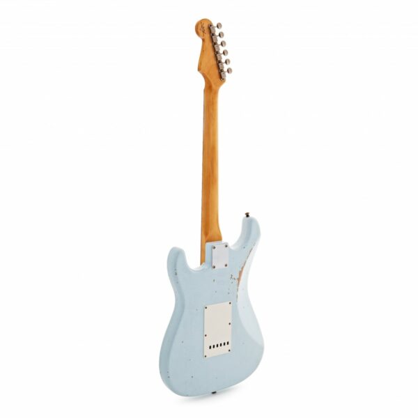 fender custom shop 62 strat relic sonic blue r133167 guitare electrique side3