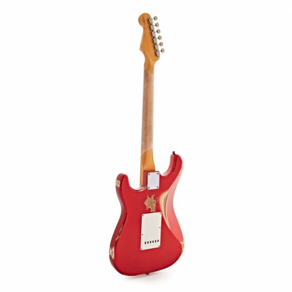 fender custom shop 62 stratocaster heavy relic rw candy apple red guitare electrique side3