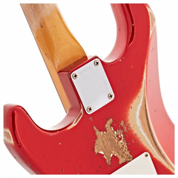 fender custom shop 62 stratocaster heavy relic rw vintage white guitare electrique side4