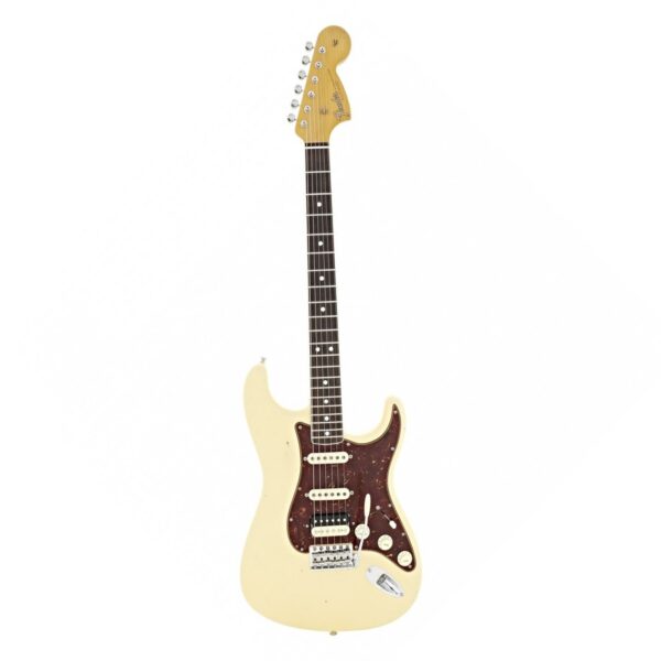 fender custom shop 67 hss strat journeyman relic aged vintage white guitare electrique