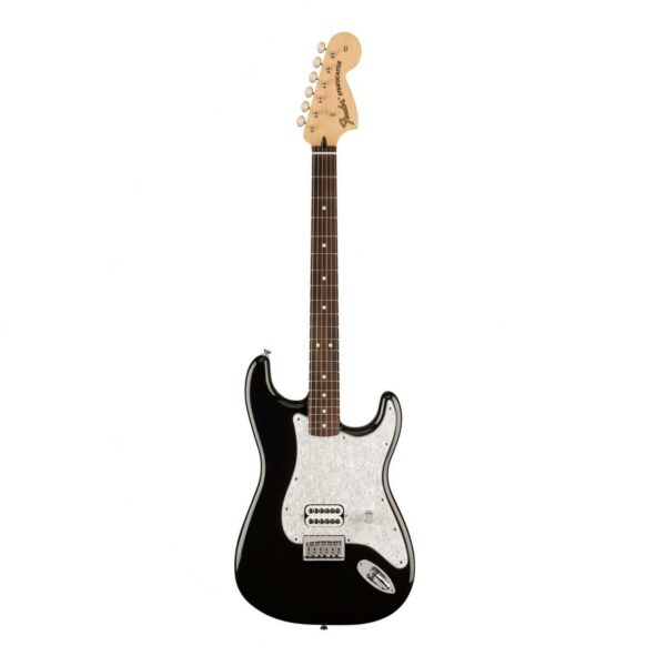 fender limited edition tom delonge stratocaster rw black guitare electrique