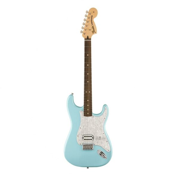 fender limited edition tom delonge stratocaster rw daphne blue guitare electrique