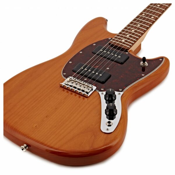 fender player mustang 90 pf aged natural guitare electrique side2