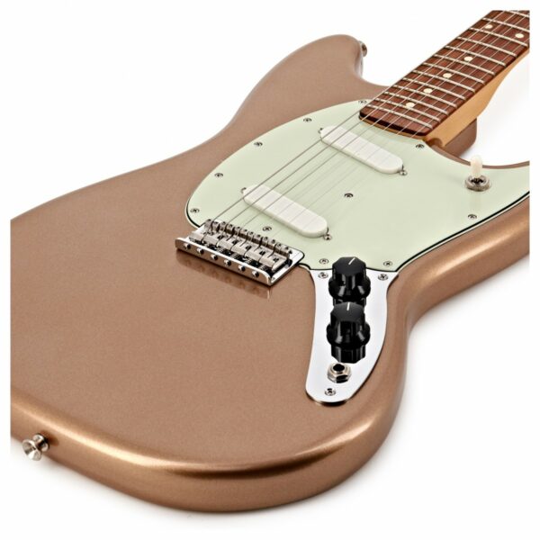 fender player mustang pf firemist gold guitare electrique side2