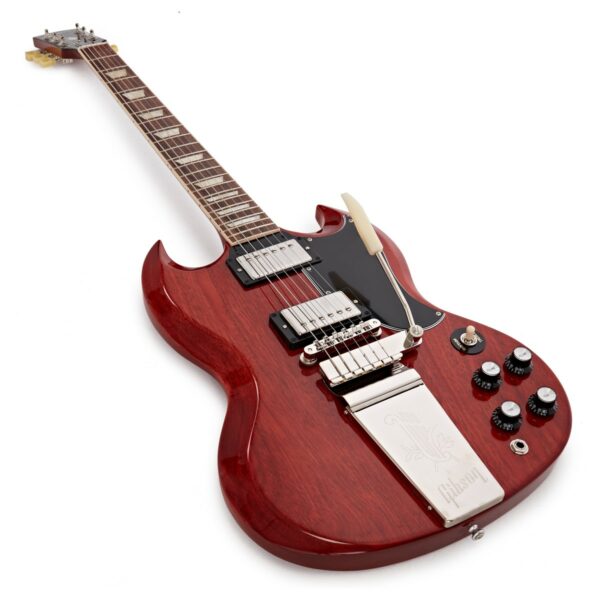 gibson sg standard 61 maestro vibrola vintage cherry guitare electrique side2
