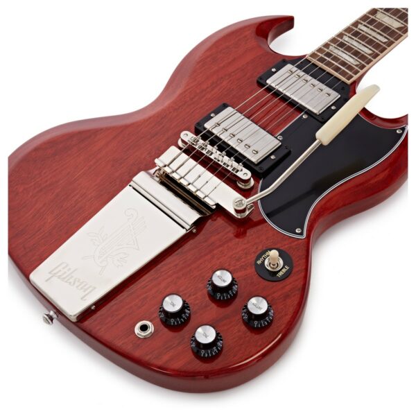 gibson sg standard 61 maestro vibrola vintage cherry guitare electrique side3