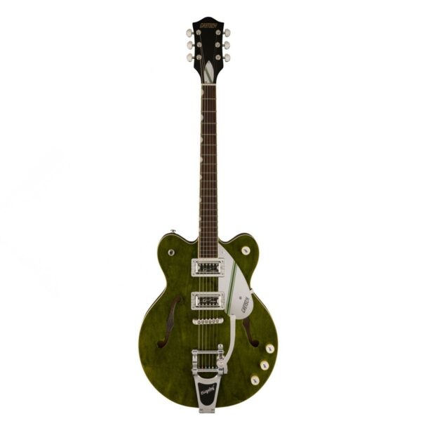 gretsch g2604t streamliner rally ii cb w bigsby rally green stain guitare electrique