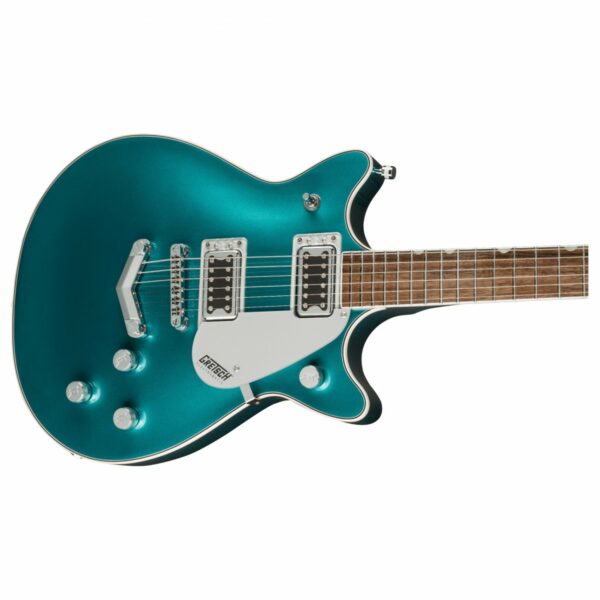 gretsch g5222 electromatic double jet bt v stoptail ocean turquoise guitare electrique side3