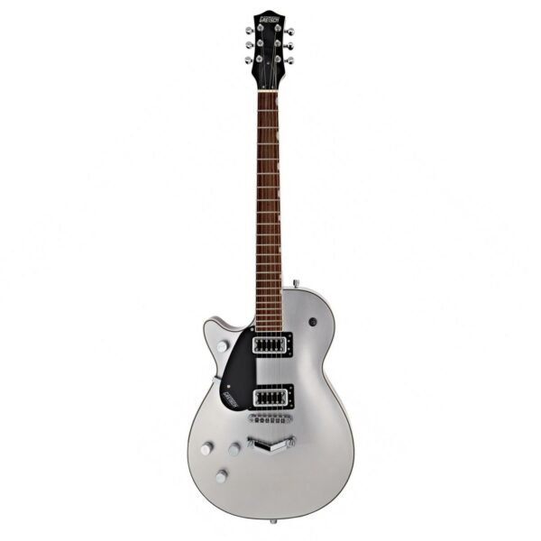 gretsch g5230lh electromatic jet ft single cut left handed a silver guitare electrique gaucher