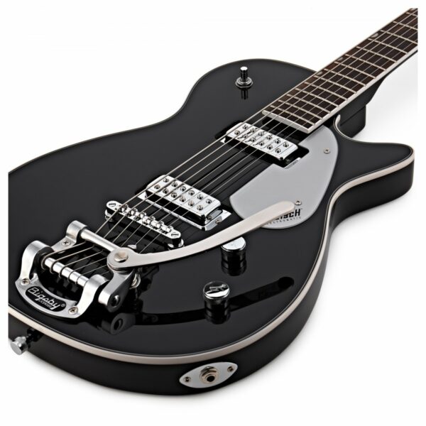 gretsch g5260t electromatic jet baritone w bigsby black guitare electrique side2