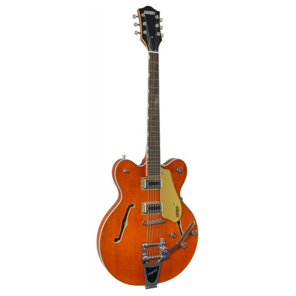 gretsch g5622t electromatic center block double cut orange stain guitare electrique side4