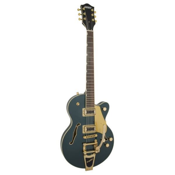 gretsch g5655tg electromatic center block jr singlecut cadillac green guitare electrique side4