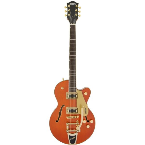 gretsch g5655tg electromatic center block jr. single cut orange stain guitare electrique