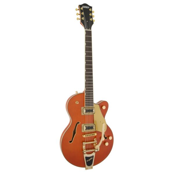 gretsch g5655tg electromatic center block jr. single cut orange stain guitare electrique side4
