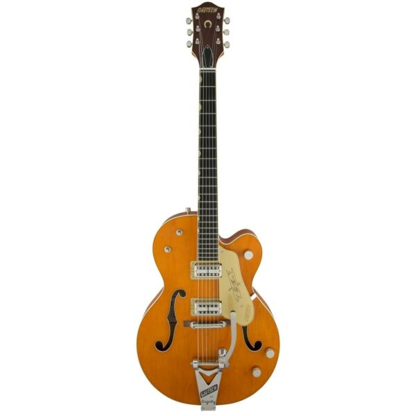 gretsch g6120t 59 vintage select chet atkins with bigsby orange guitare electrique