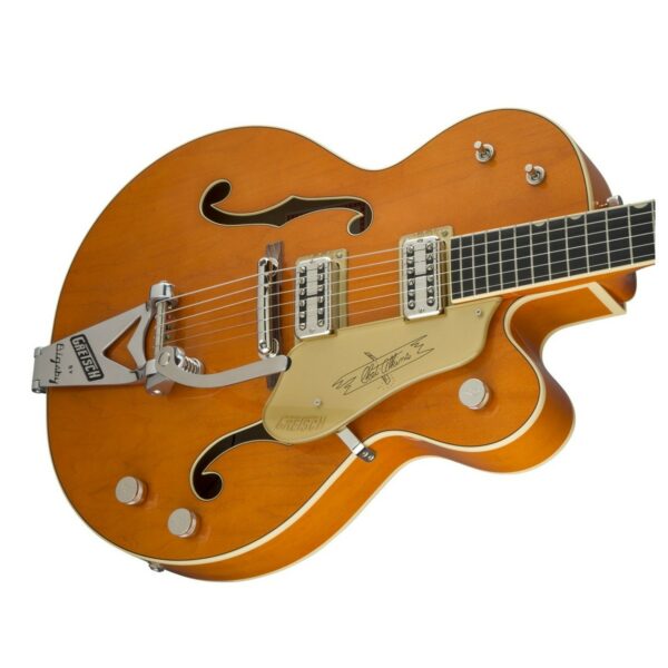 gretsch g6120t 59 vintage select chet atkins with bigsby orange guitare electrique side4