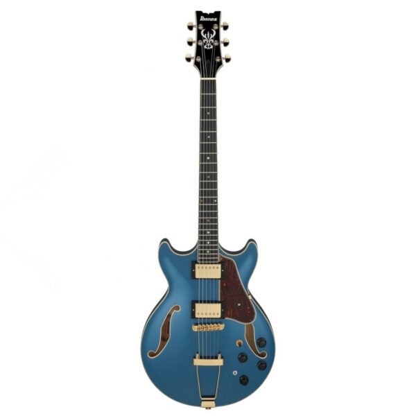 ibanez amh90 artcore expressionist prussian blue metallic guitare electrique