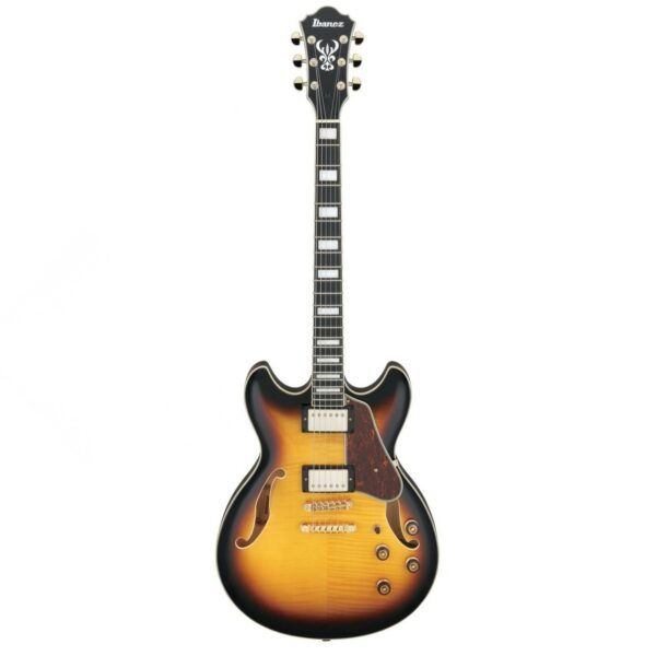 ibanez as93fm semi hollowbody antique yellow sunburst guitare electrique