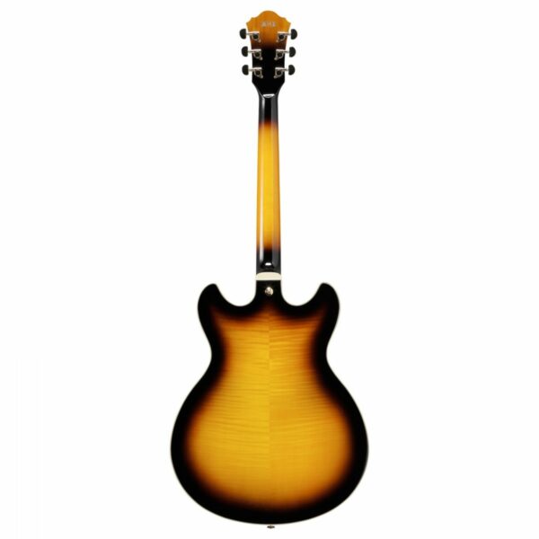 ibanez as93fm semi hollowbody antique yellow sunburst guitare electrique side2