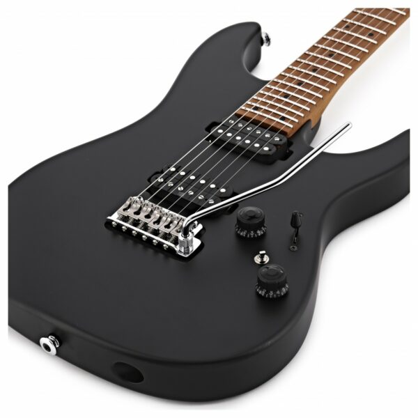 ibanez az2402 prestige black flat guitare electrique side2