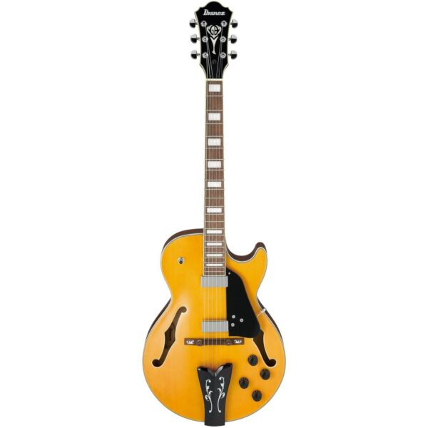 ibanez gb10em george benson antique amber guitare electrique