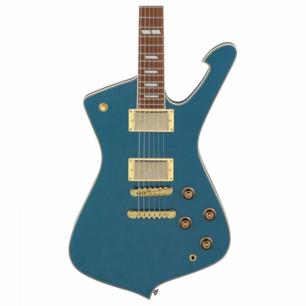 ibanez iceman w super 80 pickups antique blue metallic guitare electrique side2