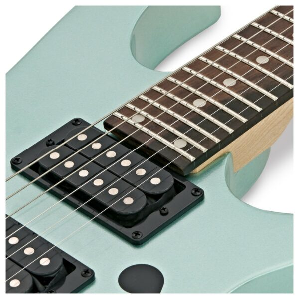 ibanez pgmm21 paul gilbert mikro metallic light green guitare electrique side3