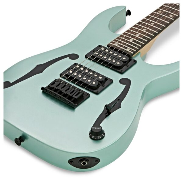 ibanez pgmm21 paul gilbert mikro metallic light greennearly new guitare electrique side2
