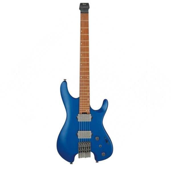 ibanez q52 q series headless guitar laser blue matte guitare electrique