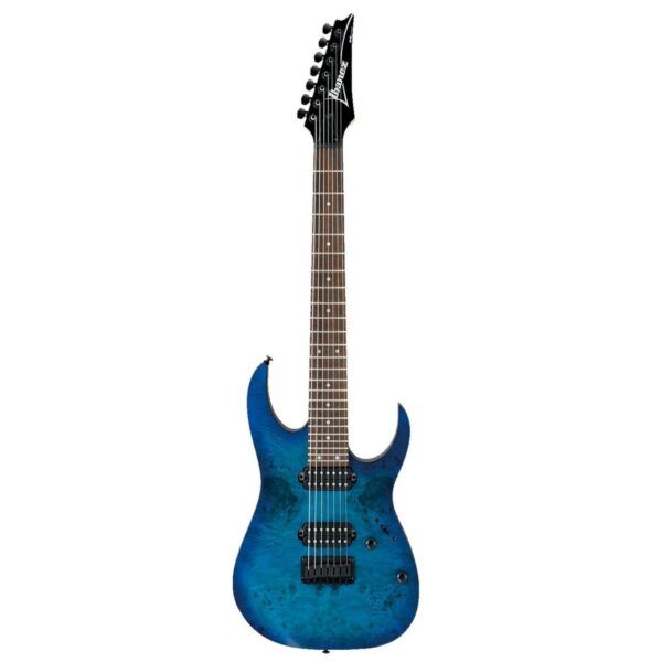 ibanez rg7421pb 7 string sapphire blue light guitare electrique