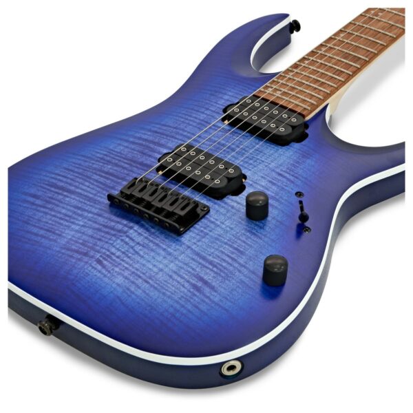 ibanez rga42fm blue lagoon burst flat guitare electrique side2