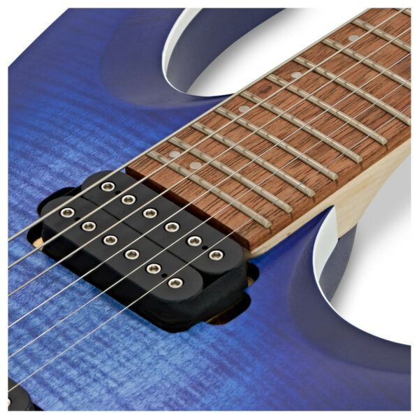 ibanez rga42fm blue lagoon burst flat guitare electrique side3