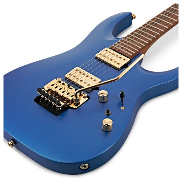 ibanez rga42hpt laser blue matte guitare electrique side2