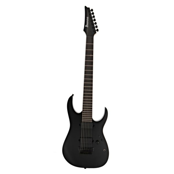 ibanez rgixl7 iron label 7 string black flat guitare electrique