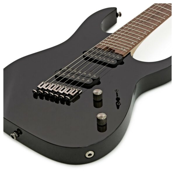 ibanez rgms7 multi scale 7 string black guitare electrique side2