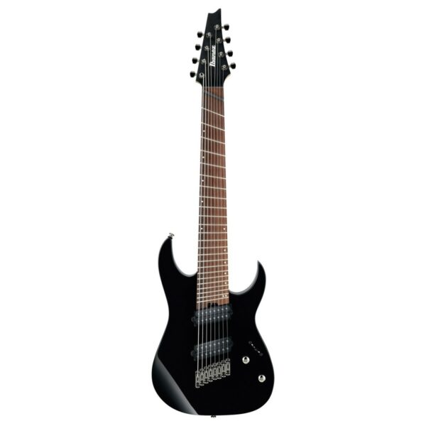 ibanez rgms8 multi scale 8 string black guitare electrique side2
