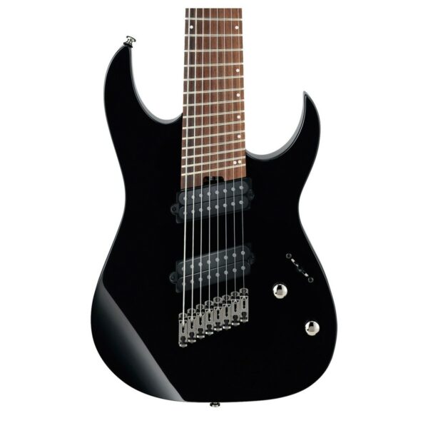 ibanez rgms8 multi scale 8 string black guitare electrique side3
