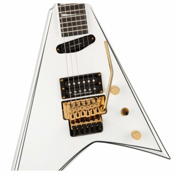 jackson concept series rhoads rr24 hs white with black pinstripes guitare electrique side3