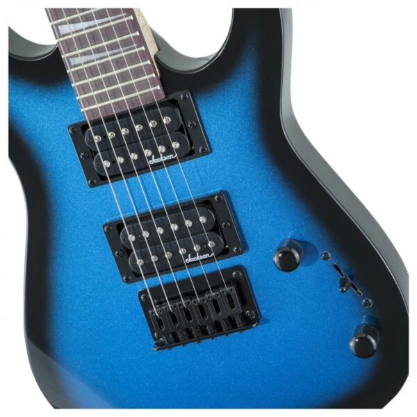 jackson js series dinky minion js1x metallic blue burst guitare electrique side4