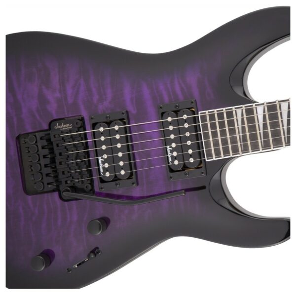 jackson js32q dka dinky trans purple burst guitare electrique side4