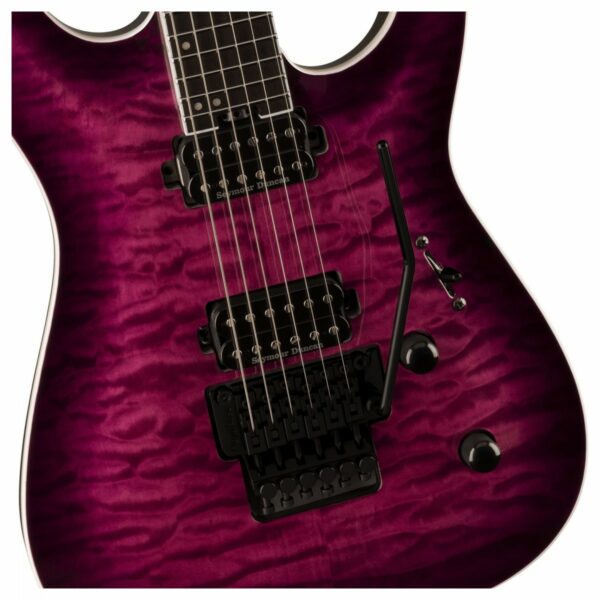 jackson pro plus series dinky dkaq transparent purple burst guitare electrique side4