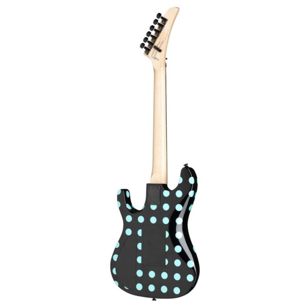 kramer nightswan black w blue polka dots guitare electrique side2