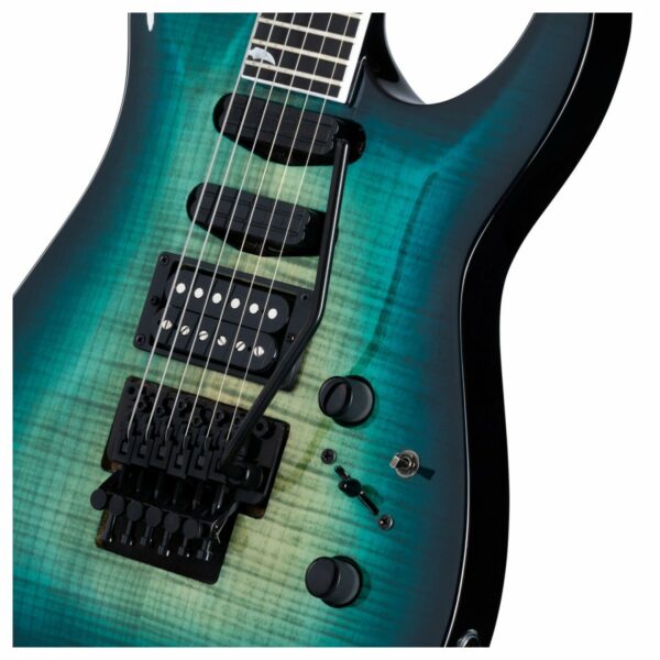 kramer sm 1 figured carribean blue perimeter guitare electrique side3