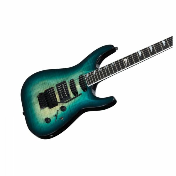 kramer sm 1 figured carribean blue perimeter guitare electrique side4