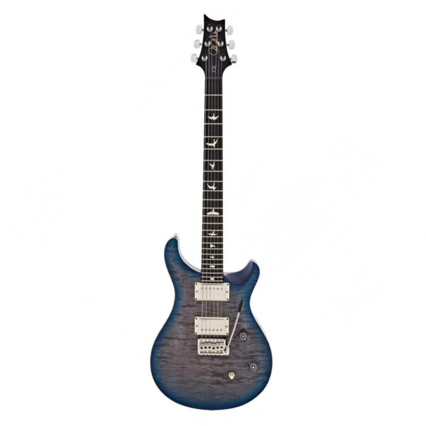 prs ce24 ebony fb 57 08s satin faded grey black blue burst 0358375 guitare electrique