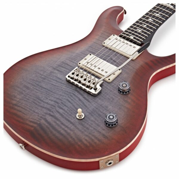 prs ce24 ebony fb 57 08s satin faded grey blk cherry burst 0356551 guitare electrique side2