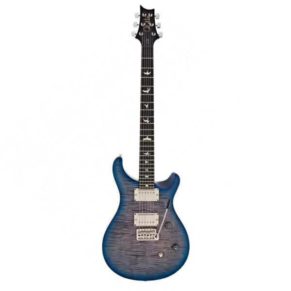 prs ce24 ebony fb 5708 satin faded grey black blue burst 0357672 guitare electrique