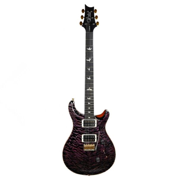 prs custom 24 10 top ebony fingerboard quilt purple iris guitare electrique