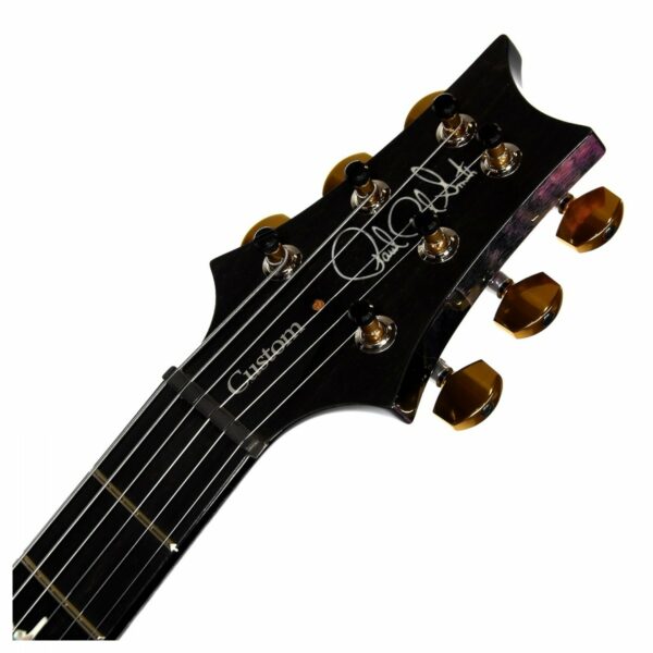 prs custom 24 10 top ebony fingerboard quilt purple iris guitare electrique side4